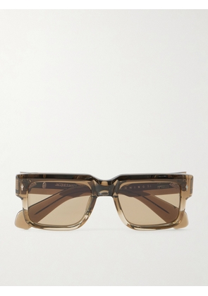 Jacques Marie Mage - Hemmings Square-Frame Acetate Sunglasses - Men - Neutrals
