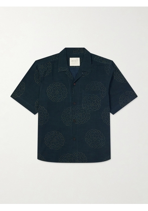 Kardo - Ronen Cotton Shirt - Men - Blue - S