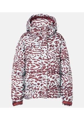 Adidas by Stella McCartney TrueNature leopard-print puffer jacket