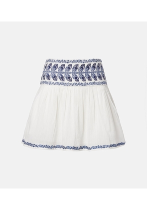 Marant Etoile Picadilia embroidered cotton miniskirt