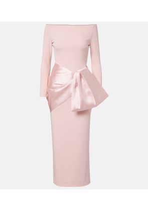 Solace London Rhianne satin-trimmed cocktail dress