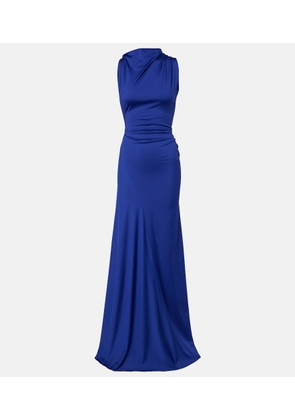 Victoria Beckham Asymmetric draped gown
