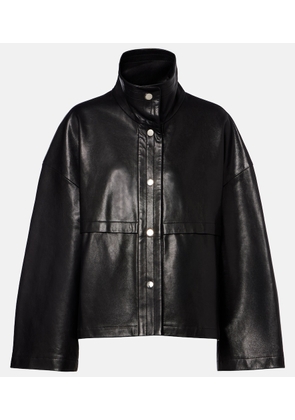 Nour Hammour Park leather jacket