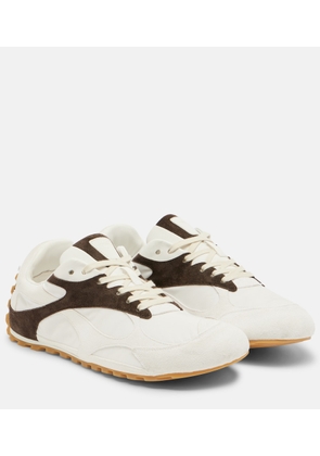 Bottega Veneta Orbit Flash suede-trimmed sneakers