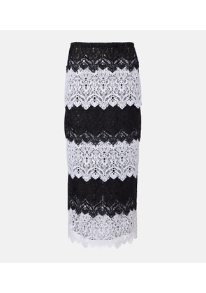 Carolina Herrera Lace midi skirt