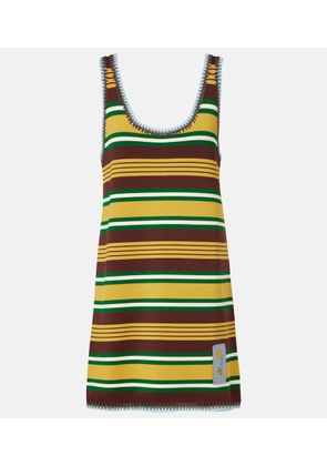 Alemais Clover striped knitted minidress