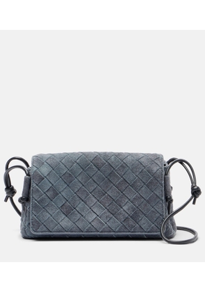 Bottega Veneta Notturno Intrecciato suede crossbody bag