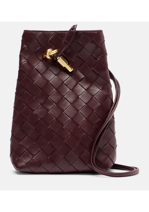 Bottega Veneta Andiamo Intrecciato leather phone pouch