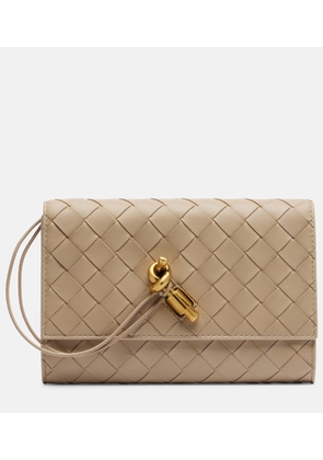 Bottega Veneta Andiamo leather pouch with strap