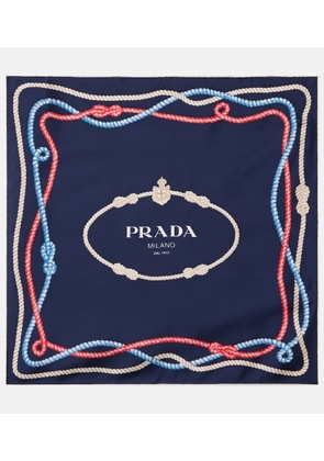 Prada Printed silk twill scarf