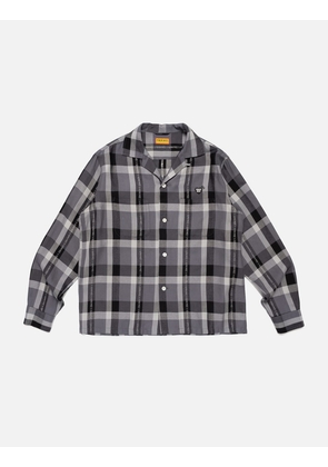 Open Collar Check Shirt