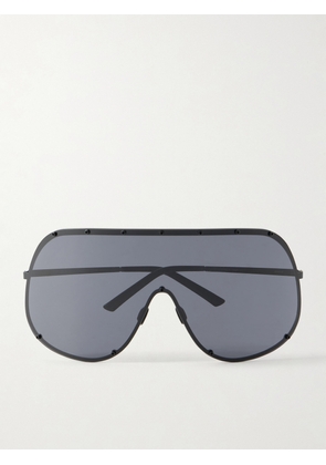 Rick Owens - Shield Aviator-style Acetate Sunglasses - Black - One size