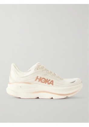 Hoka - Bondi 9 Rubber-trimmed Mesh Sneakers - Cream - US5,US5.5,US6,US6.5,US7,US7.5,US8,US8.5,US9,US9.5,US10,US10.5,US11