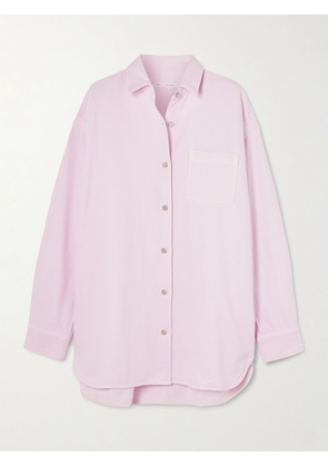 AGOLDE - + Maria Mcmanus Oversized Organic Denim Shirt - Pink - x small,small,medium,large,x large