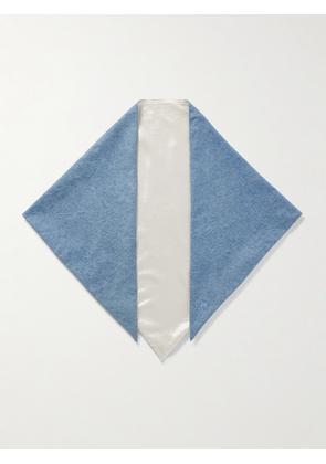 AGOLDE - + Maria Mcmanus Organic And Recycled Denim Scarf - Blue - One size