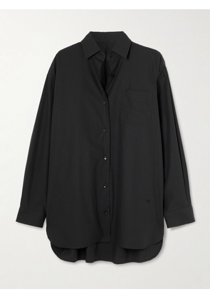AGOLDE - + Maria Mcmanus Oversized Organic Cotton-poplin Shirt - Black - x small,small,medium,large,x large