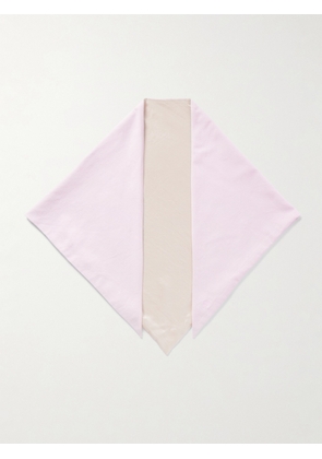 AGOLDE - + Maria Mcmanus Embroidered Organic Denim Scarf - Pink - One size