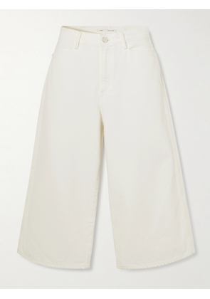 AGOLDE - + Maria Mcmanus Skater Wide-leg Denim Shorts - White - 24,25,26,27,28,29,30,31,32