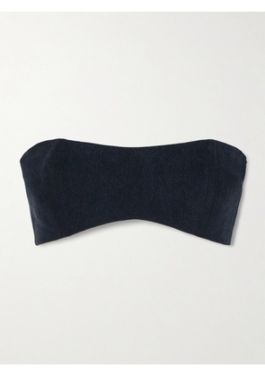 AGOLDE - + Maria Mcmanus Organic And Recycled-denim Bandeau Top - Black - x small,small,medium,large,x large