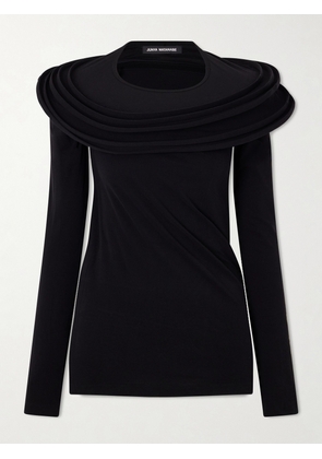 Junya Watanabe - Stretch-jersey Blouse - Black - small,medium,large