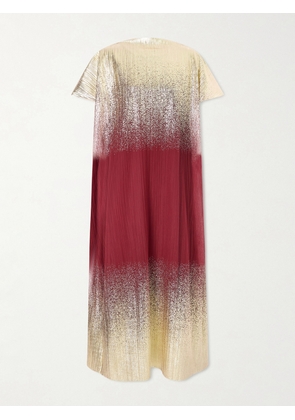 Dima Ayad - Metallic Degrade Gown - Burgundy - XS,S,M,L,XL,XXL,XXXL