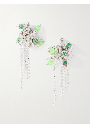 Dries Van Noten - Silver-tone Crystal Earrings - One size
