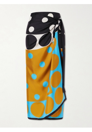 Dries Van Noten - Scarfy Printed Silk-satin Pareo - Multi - One size