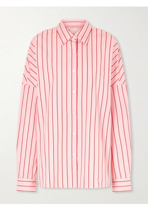 Dries Van Noten - Casia Striped Cotton-poplin Shirt - Pink - x small,small,medium,large