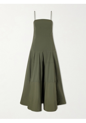 Veronica Beard - Ilona Taffeta Midi Dress - Green - US0,US2,US4,US6,US8,US10,US12