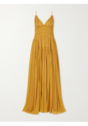 Ulla Johnson - Atrani Tiered Silk-chiffon Gown - Orange - US0,US2,US4,US6,US8,US10,US12
