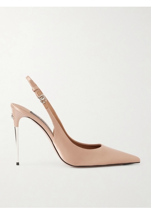 Dolce & Gabbana - Satin Slingback Pumps - Pink - IT35,IT36,IT36.5,IT37,IT37.5,IT38,IT38.5,IT39,IT39.5,IT40,IT40.5,IT41