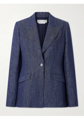 Gabriela Hearst - Levia Darted Linen-chambray Blazer - Blue - IT36,IT38,IT40,IT42,IT44,IT46,IT48