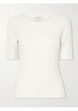 Gabriela Hearst - Valentia Knitted Silk T-shirt - Off-white - x small,small,medium,large,x large