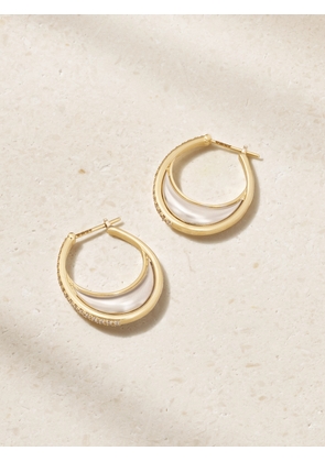 L’Atelier Nawbar - Bloop 18-karat Gold Diamond Hoop Earrings - One size
