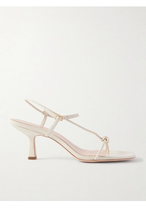 Loeffler Randall - Triana Embellished Leather Sandals - White - US6,US6.5,US7,US7.5,US8,US8.5,US9,US9.5,US10,US10.5,US11