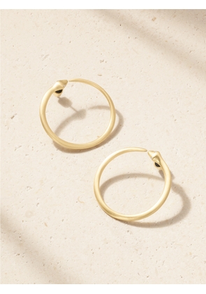 Ileana Makri - Snake 18-karat Gold Diamond Hoop Earrings - One size