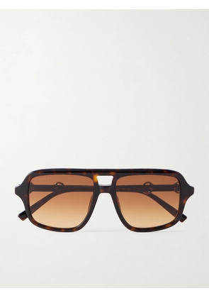 GUCCI EYEWEAR - Aviator-style Acetate Sunglasses - Tortoiseshell - One size