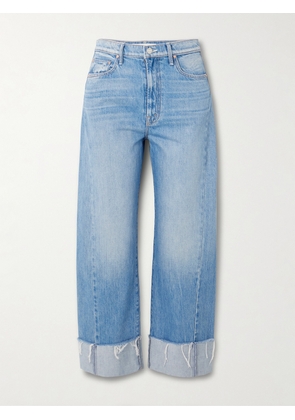 Mother - The Half Pipe Ankle Cuff Fray High-rise Wide-leg Jeans - Blue - 23,24,25,26,27,28,29,30,31,32