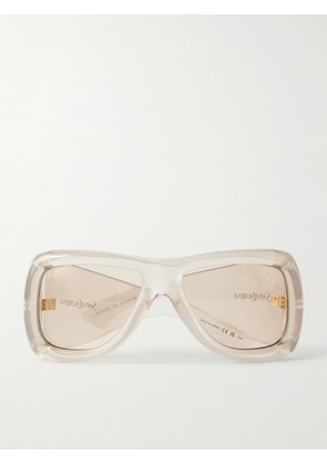 SAINT LAURENT EYEWEAR - D-frame Acetate Sunglasses - Neutrals - One size