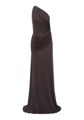 Alex Perry Asymmetric Twisted Jersey Gown - Moda Operandi