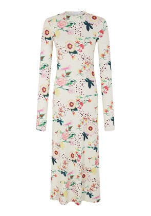 Rabanne Floral Jersey-Knit Midi Dress - Moda Operandi