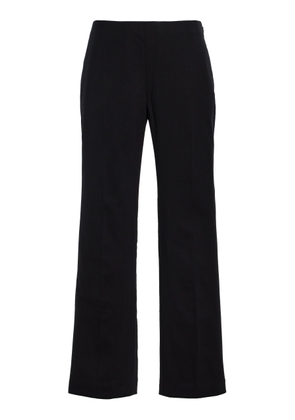AMIYA Laurent Stretch-Wool Straight-Leg Pants - Moda Operandi