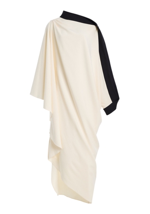 Harithand Gerda Asymmetric Crepe Caftan Dress - Moda Operandi