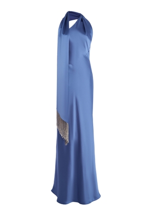 ILA THE BRAND Brice One-Shoulder Satin Maxi Dress - Moda Operandi