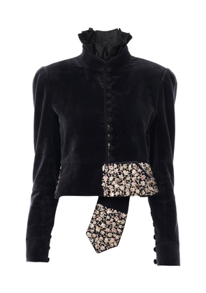 Chloé Embroidered Cotton Velvet Jacket - Moda Operandi
