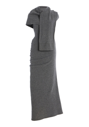 SIMKHAI Hathaway Asymmetric Wool Midi Dress - Moda Operandi