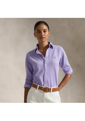 Slim Fit Knit Cotton Oxford Shirt