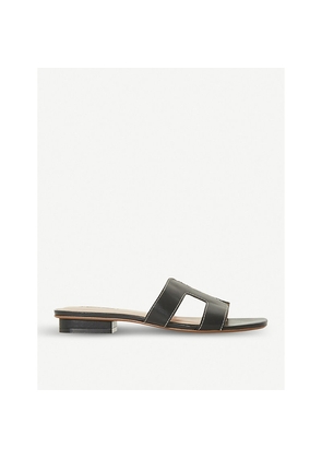 Womens Dune Loupe Leather Sandals