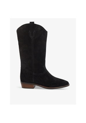 Womens Dune Prickles Round-Toe Suede Cowboy Boots