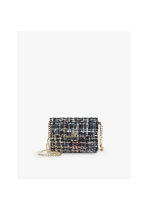 Womens Dune Kisses Chain-Strap Bouclé Purse